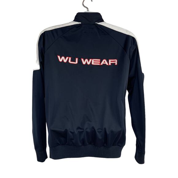 Wu Tang Embroidered Track Jacket Men's Small Wu Wear 1995 VINTAGE Blue Flawed - Picture 3 of 10